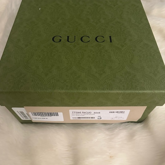 Gucci Platform Sandal  
NEW DENIM GG DELAVE/GR.GR.PR
LIGHT BLUE/AVION - Picture 8 of 9